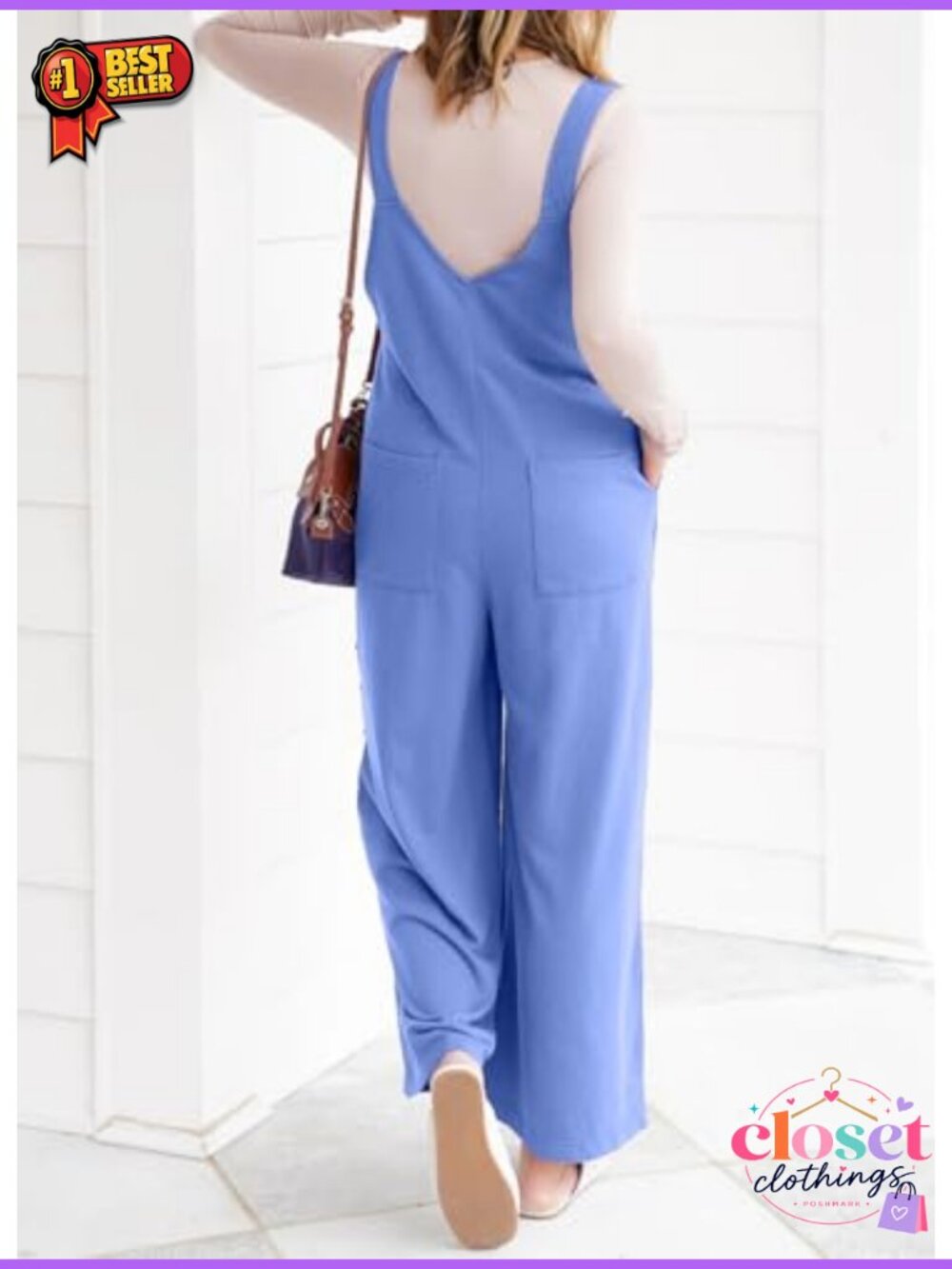 Wide Leg Floral Embroidered Overalls Jumpsuit Adjustable Straps Pockets